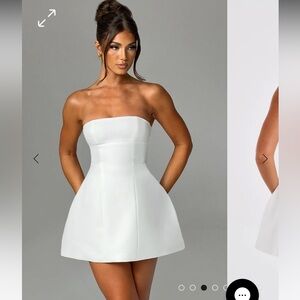 Babyboo white Asha graduation dress